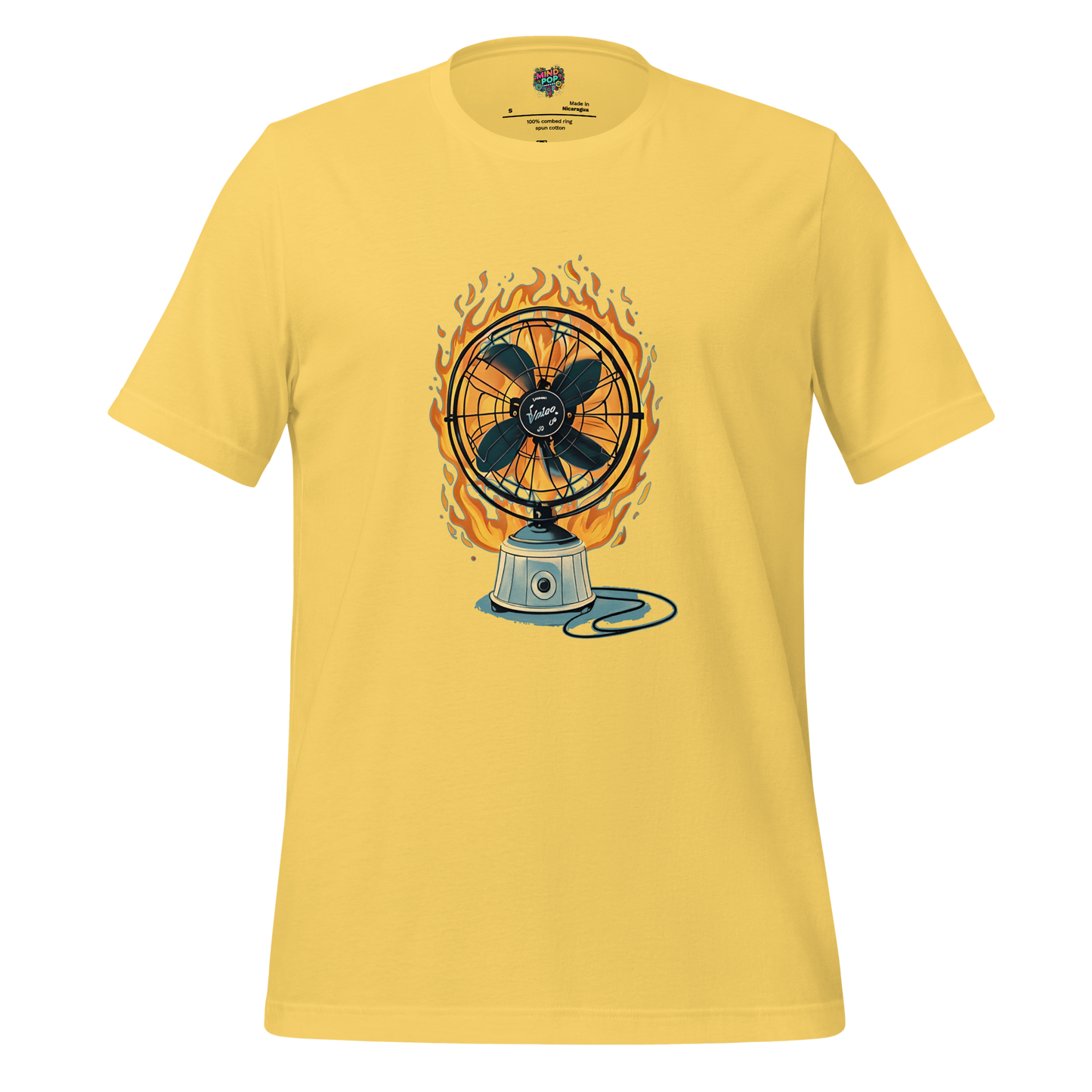 Fan on Fire Shirt Yellow