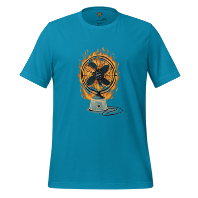 Fan on Fire Shirt Aqua