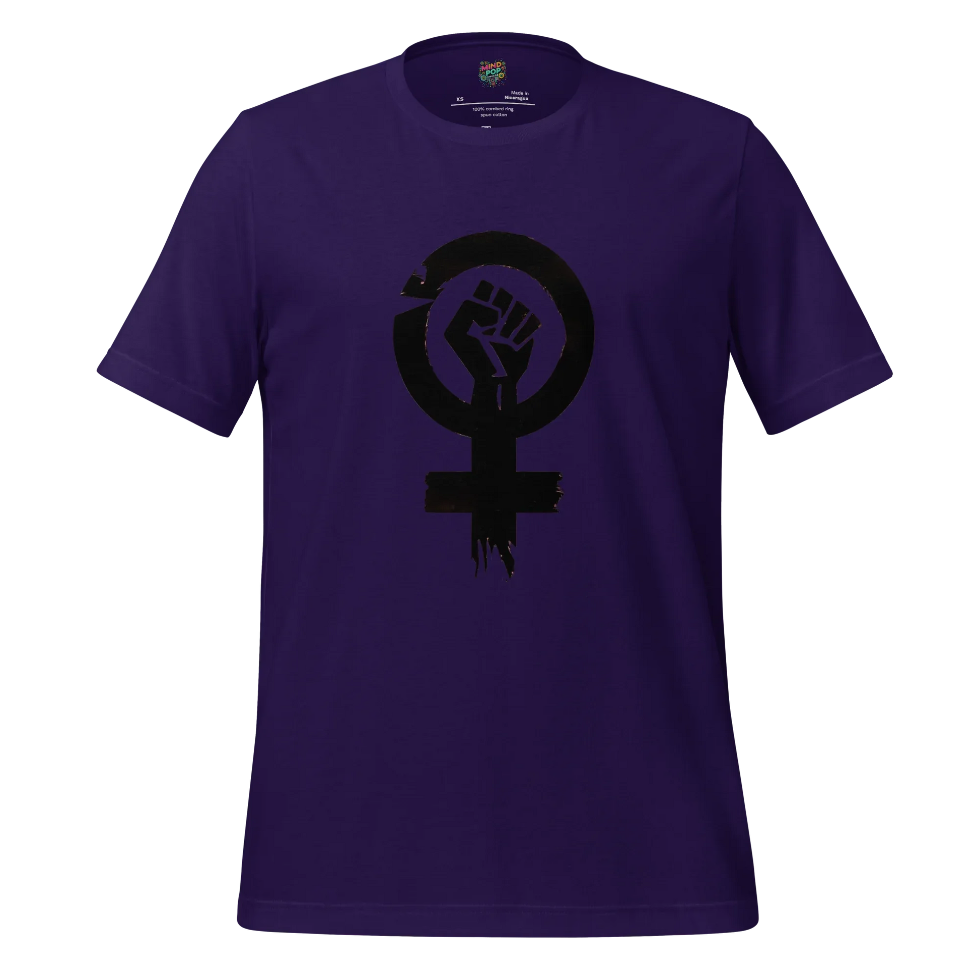 Feminist Resistance Graphic Tee — Vintage Protest Style Team Purple