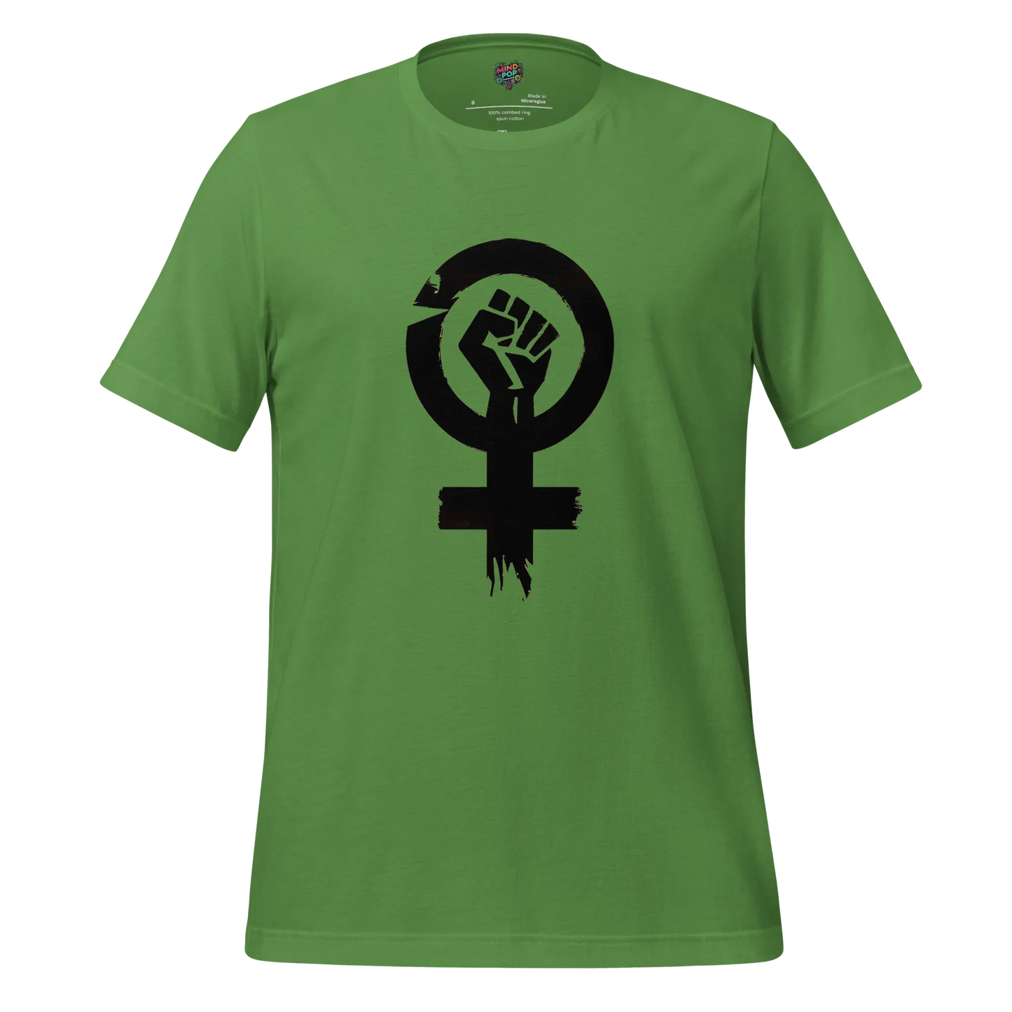 Feminist Resistance Graphic Tee — Vintage Protest Style Leaf