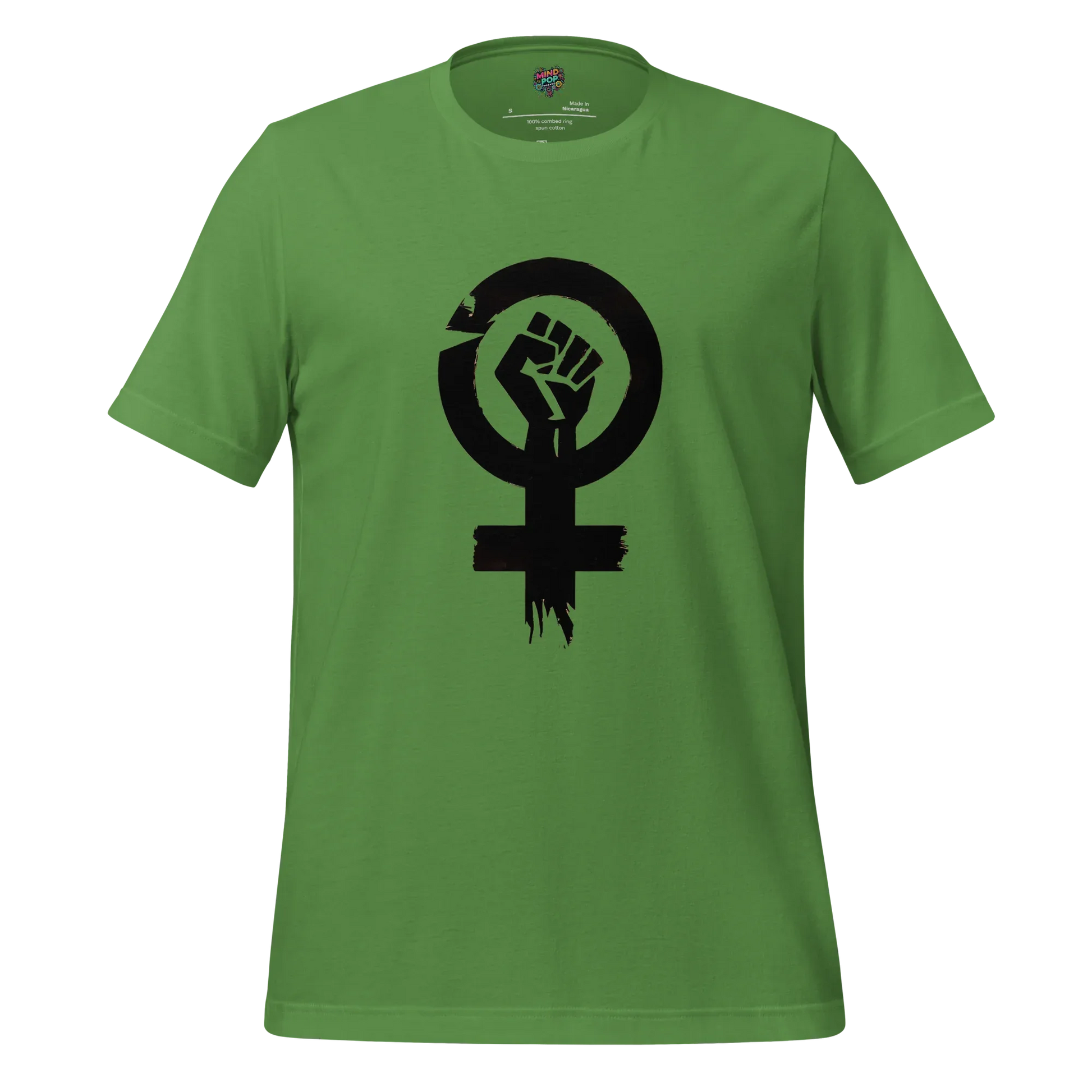 Feminist Resistance Graphic Tee — Vintage Protest Style Leaf