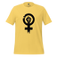 Feminist Resistance Graphic Tee — Vintage Protest Style Yellow