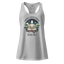 Finding Enlightenment (Buddha in Garden) fitted racerback tank top Heather gray