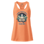 Finding Enlightenment (Buddha in Garden) fitted racerback tank top Light Orange