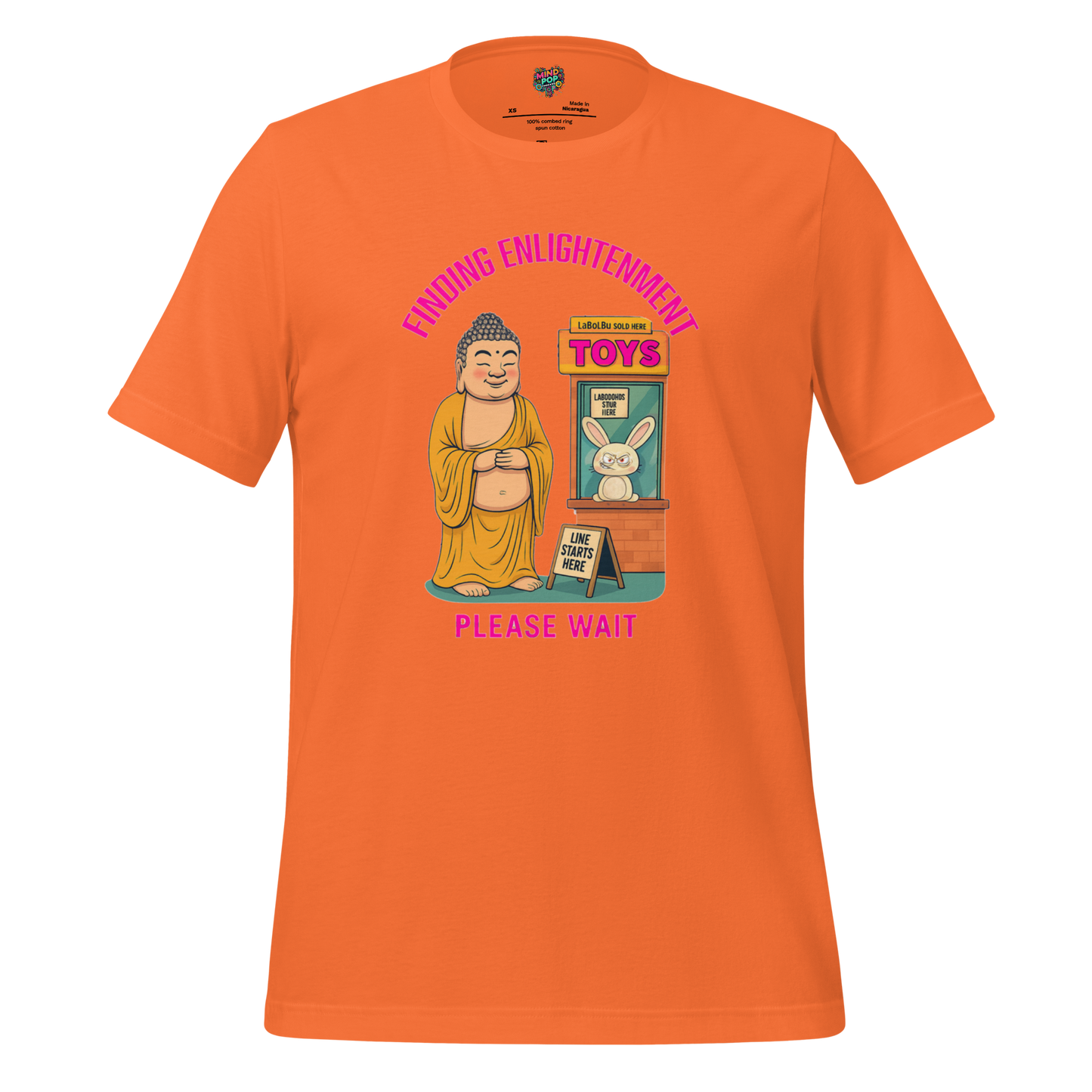 Finding Enlightenment Fufu Doll Shirt Orange