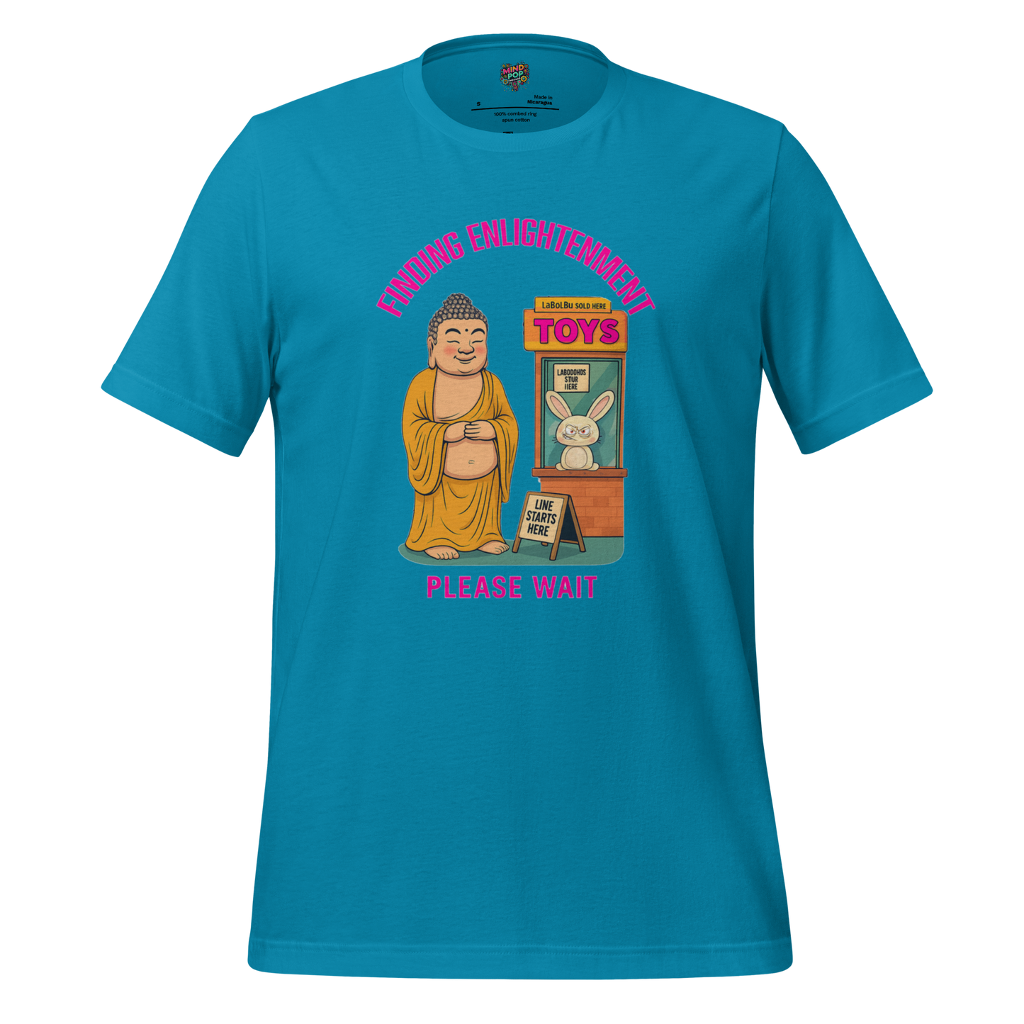 Finding Enlightenment Fufu Doll Shirt Aqua