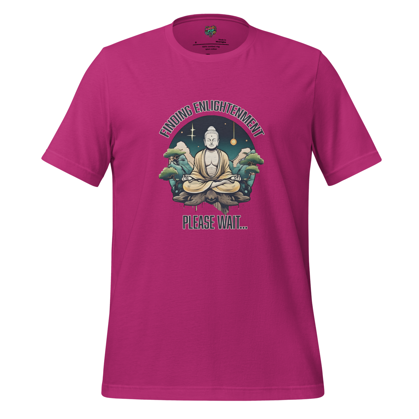 Finding Enlightenment, Please Wait Shirt Berry