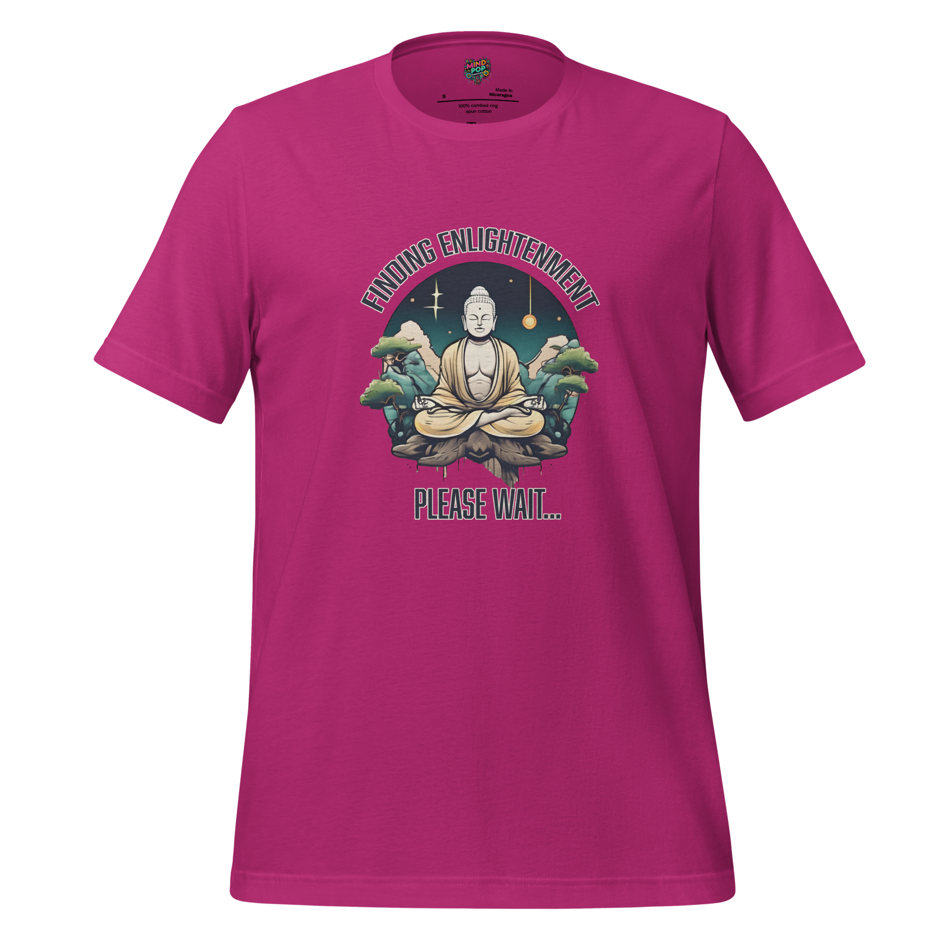 Finding Enlightenment, Please Wait Shirt Berry
