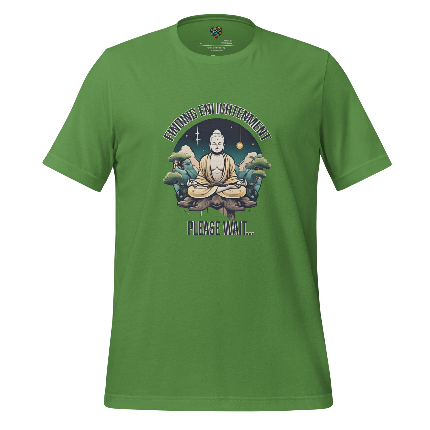 Finding Enlightenment, Please Wait Shirt Leaf