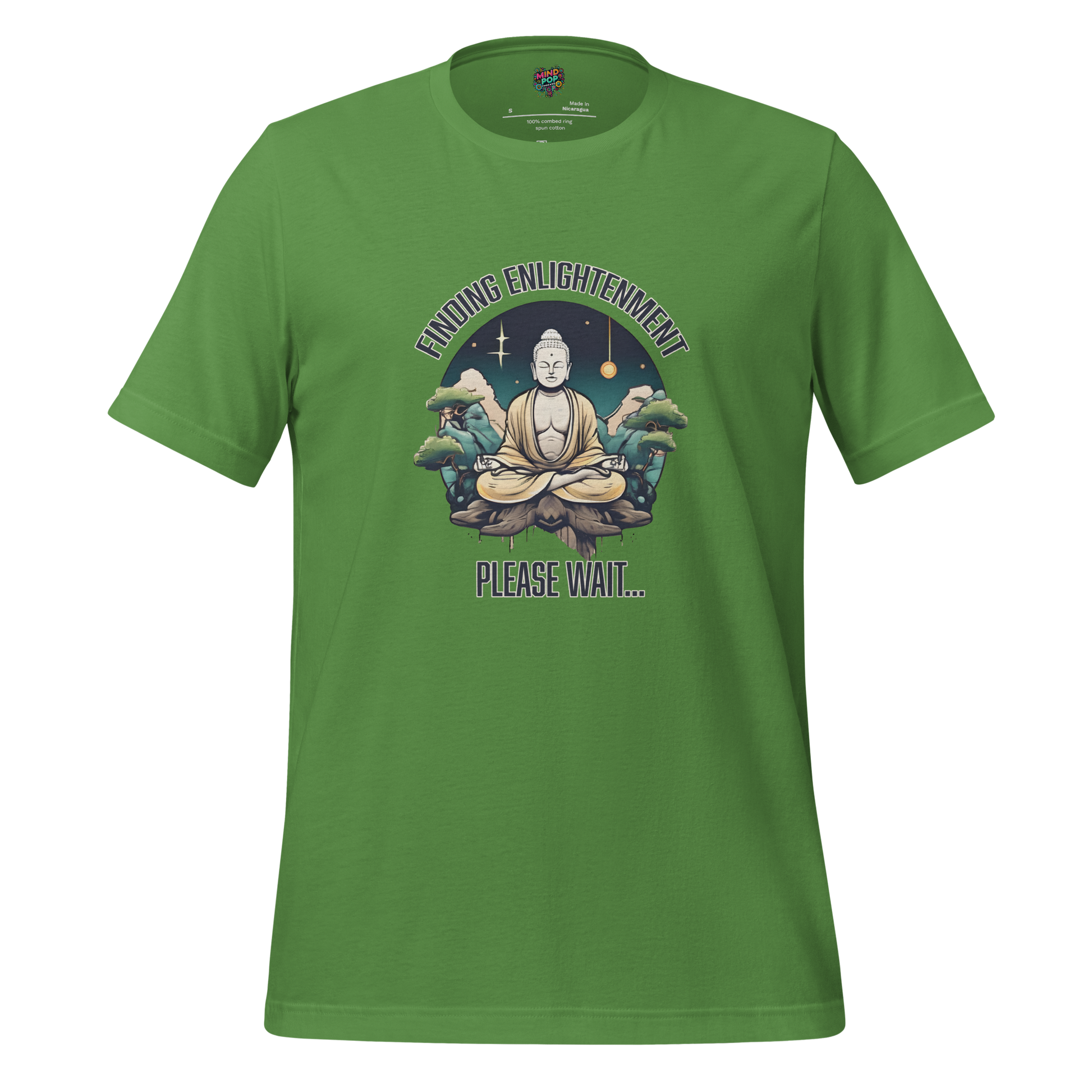 Finding Enlightenment, Please Wait Shirt Leaf