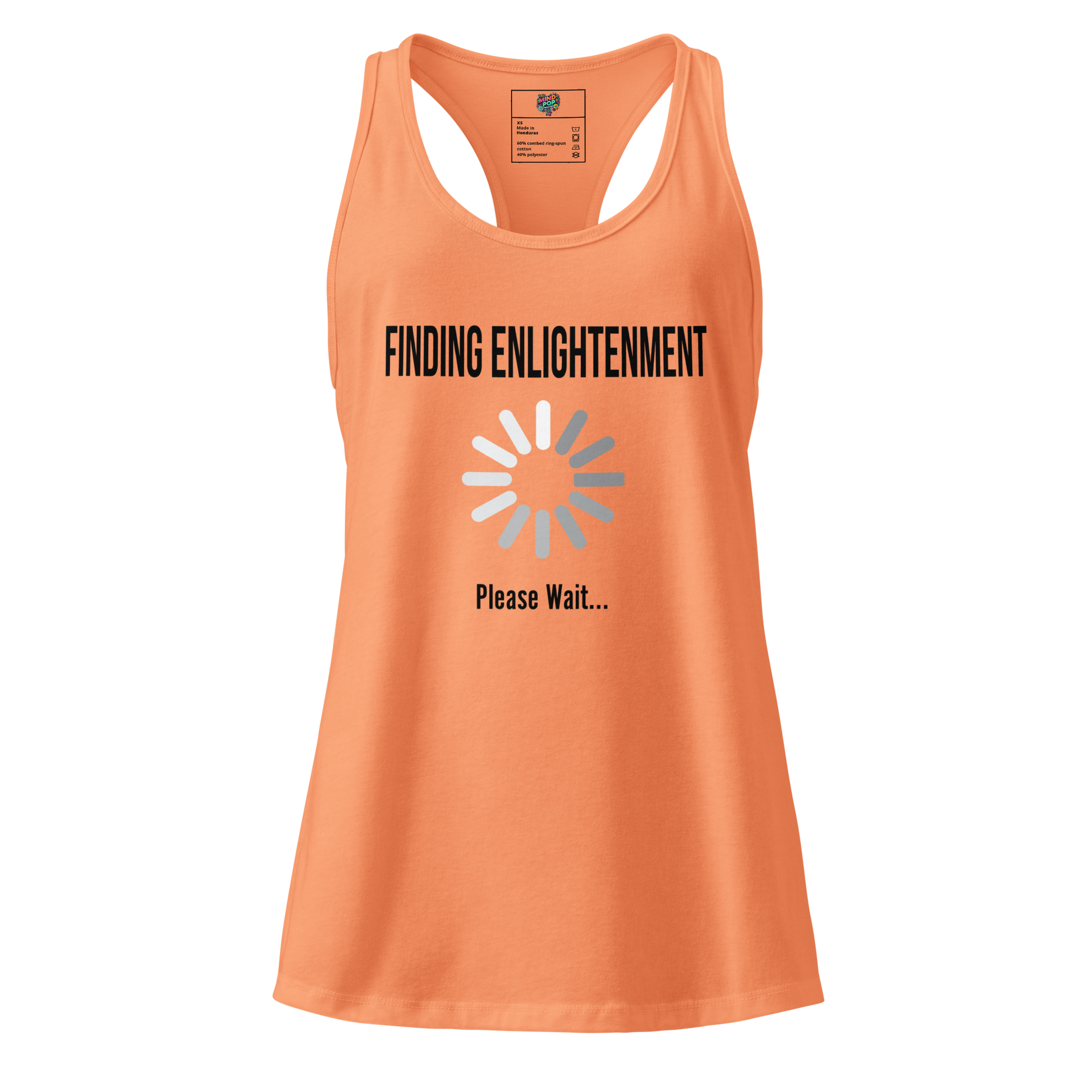Finding Enlightenment RacerBack Tank Light Orange