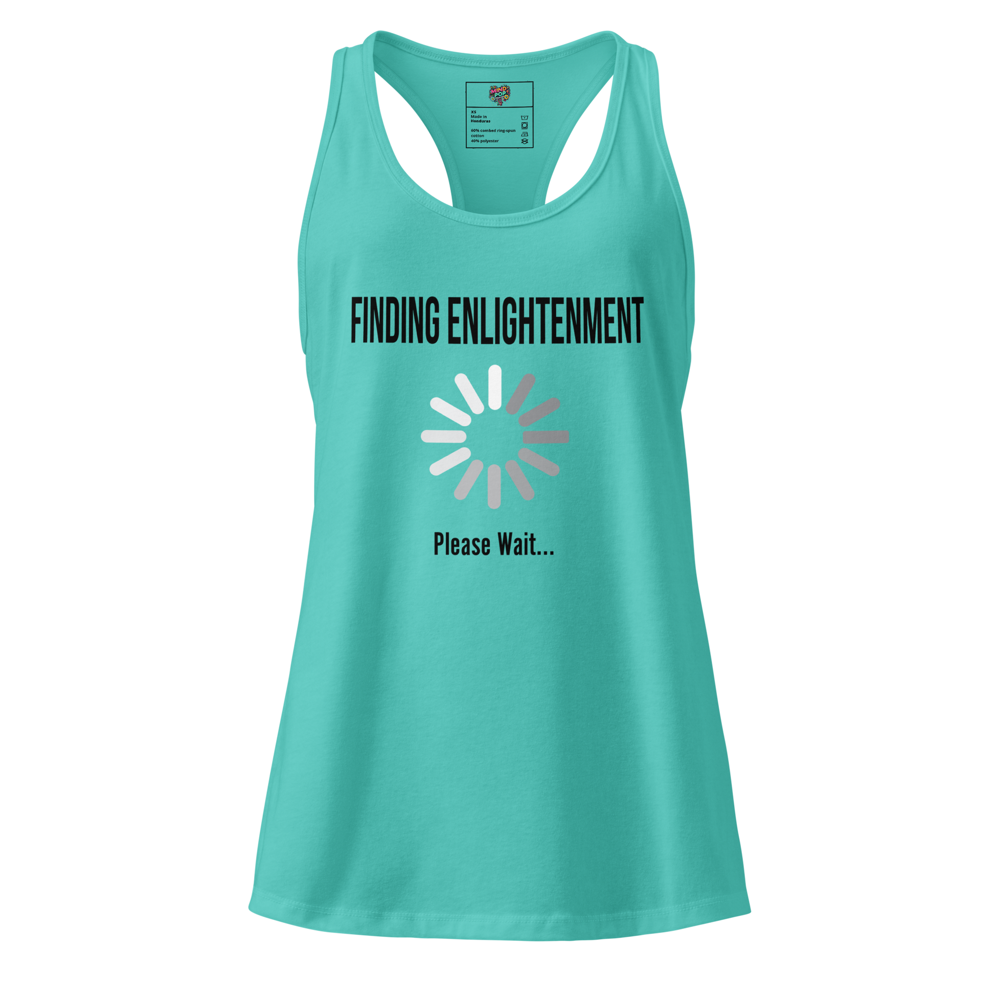Finding Enlightenment RacerBack Tank Tahiti Blue
