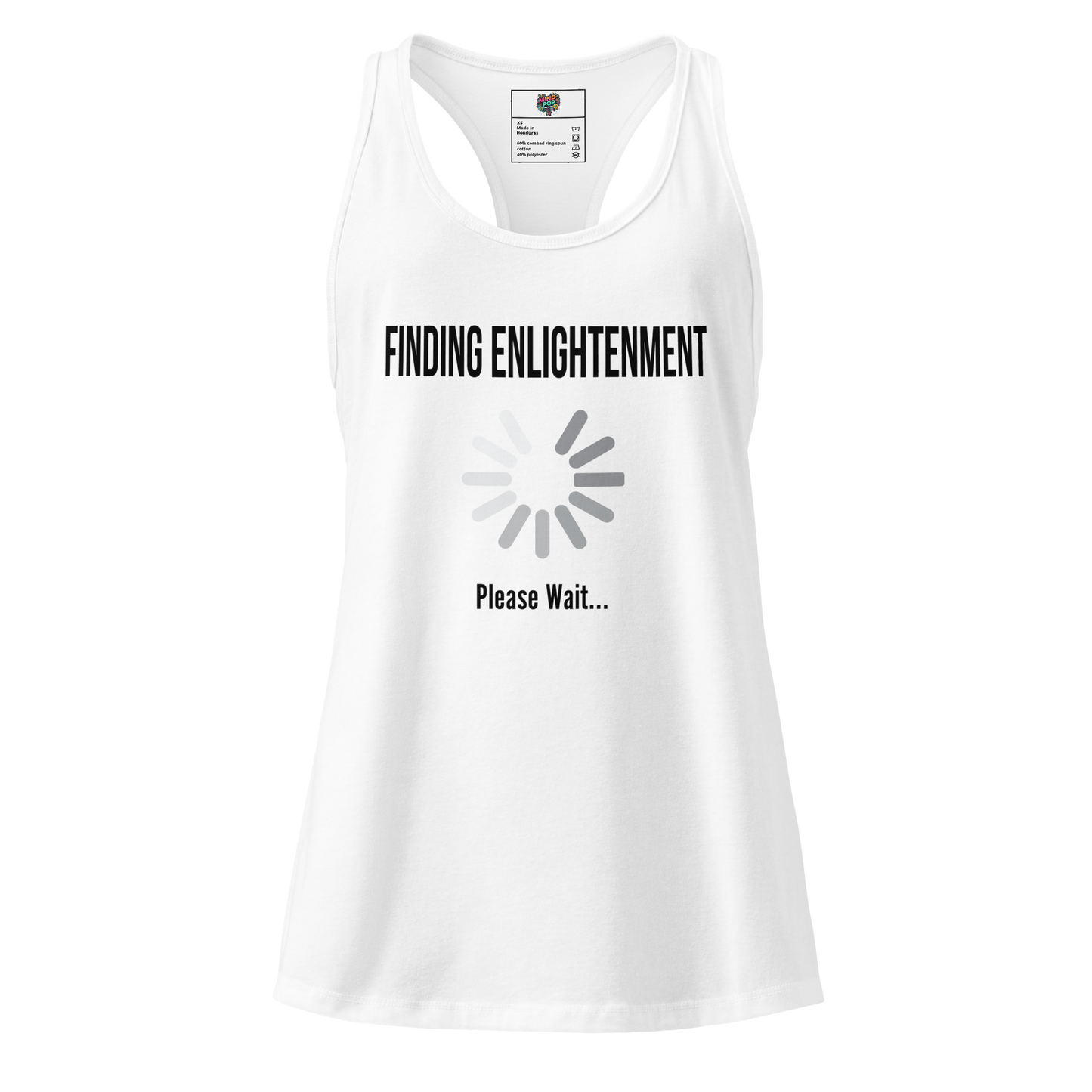 Finding Enlightenment RacerBack Tank White