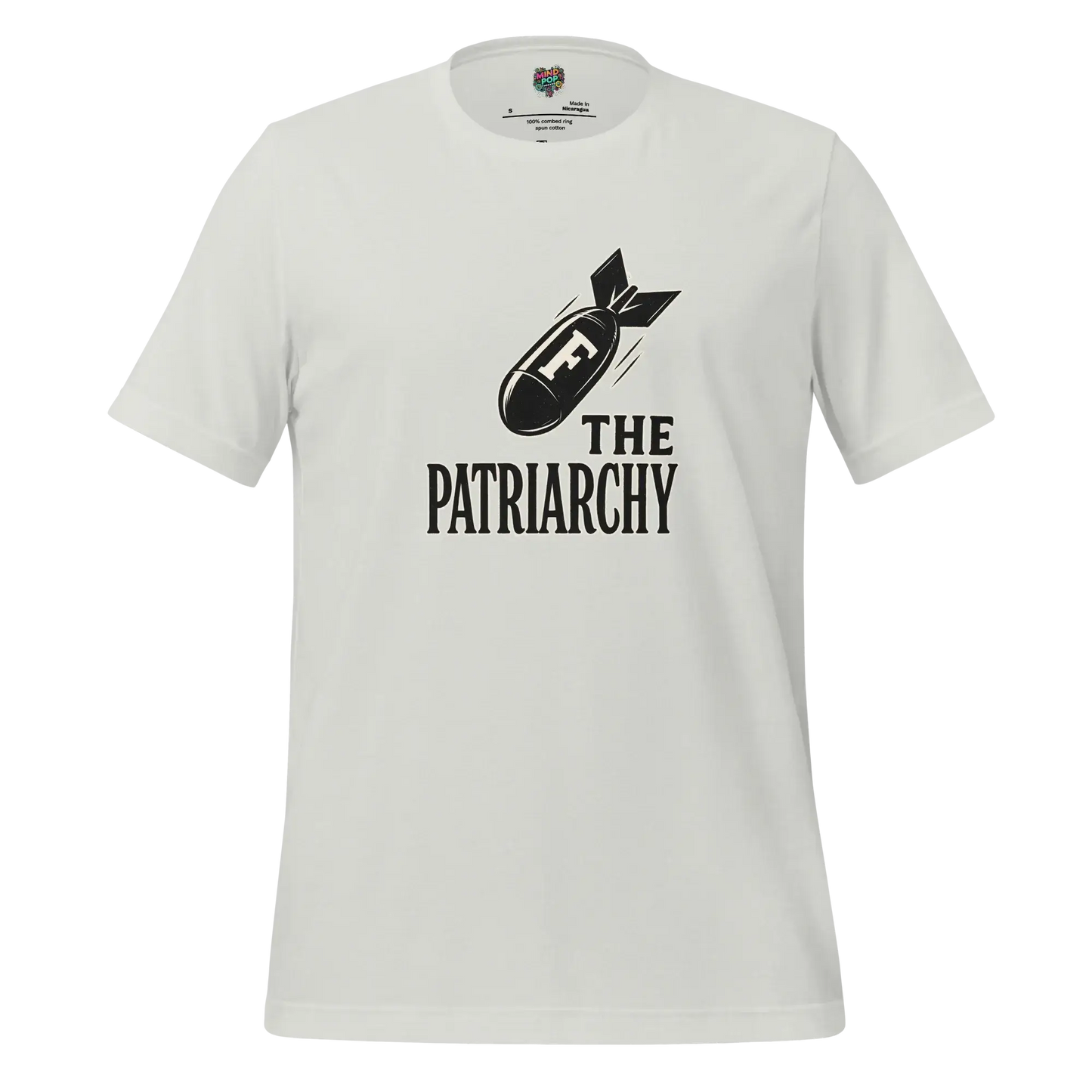 Smash The Patriarchy Tee — Feminist Statement Shirt Silver