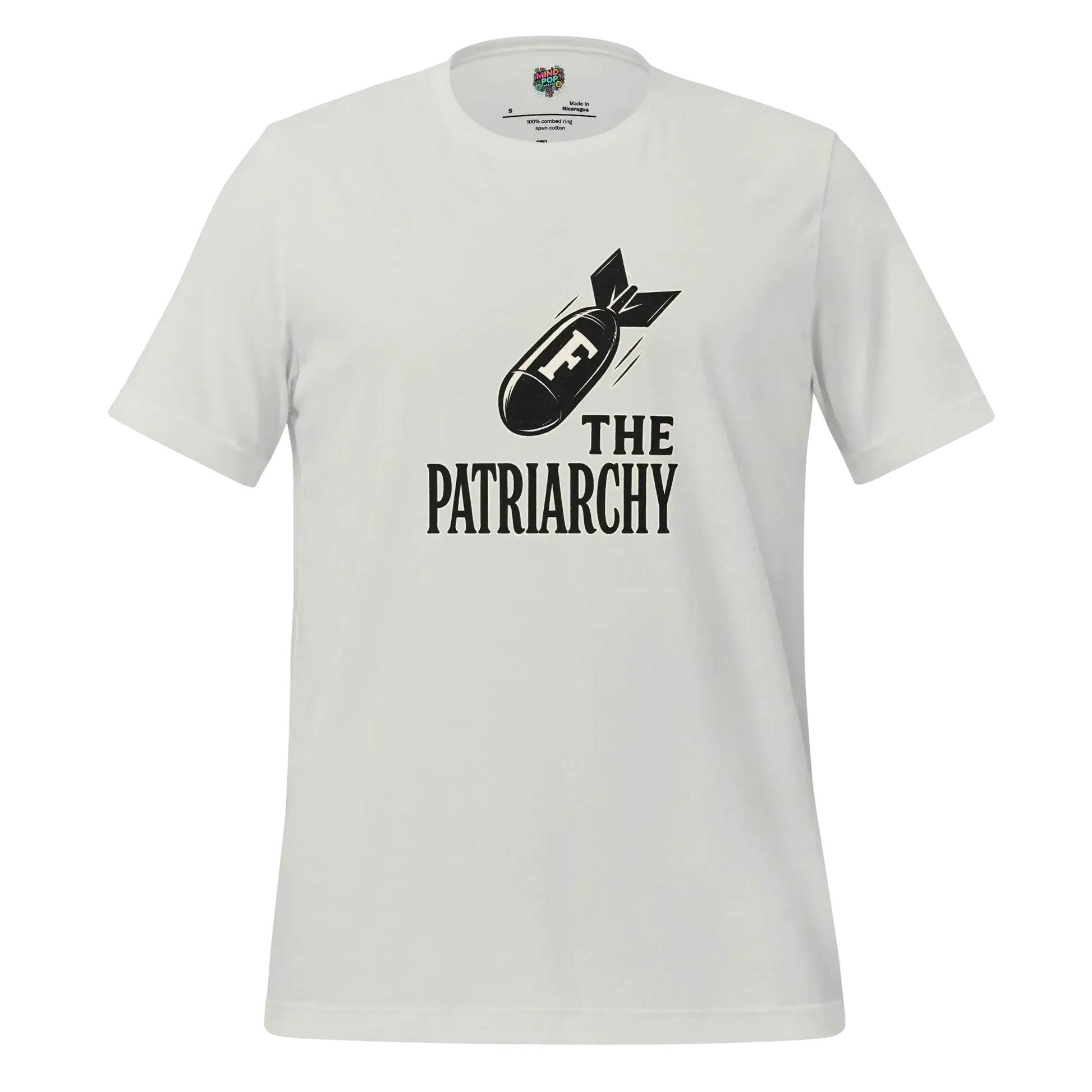 Smash The Patriarchy Tee — Feminist Statement Shirt Silver