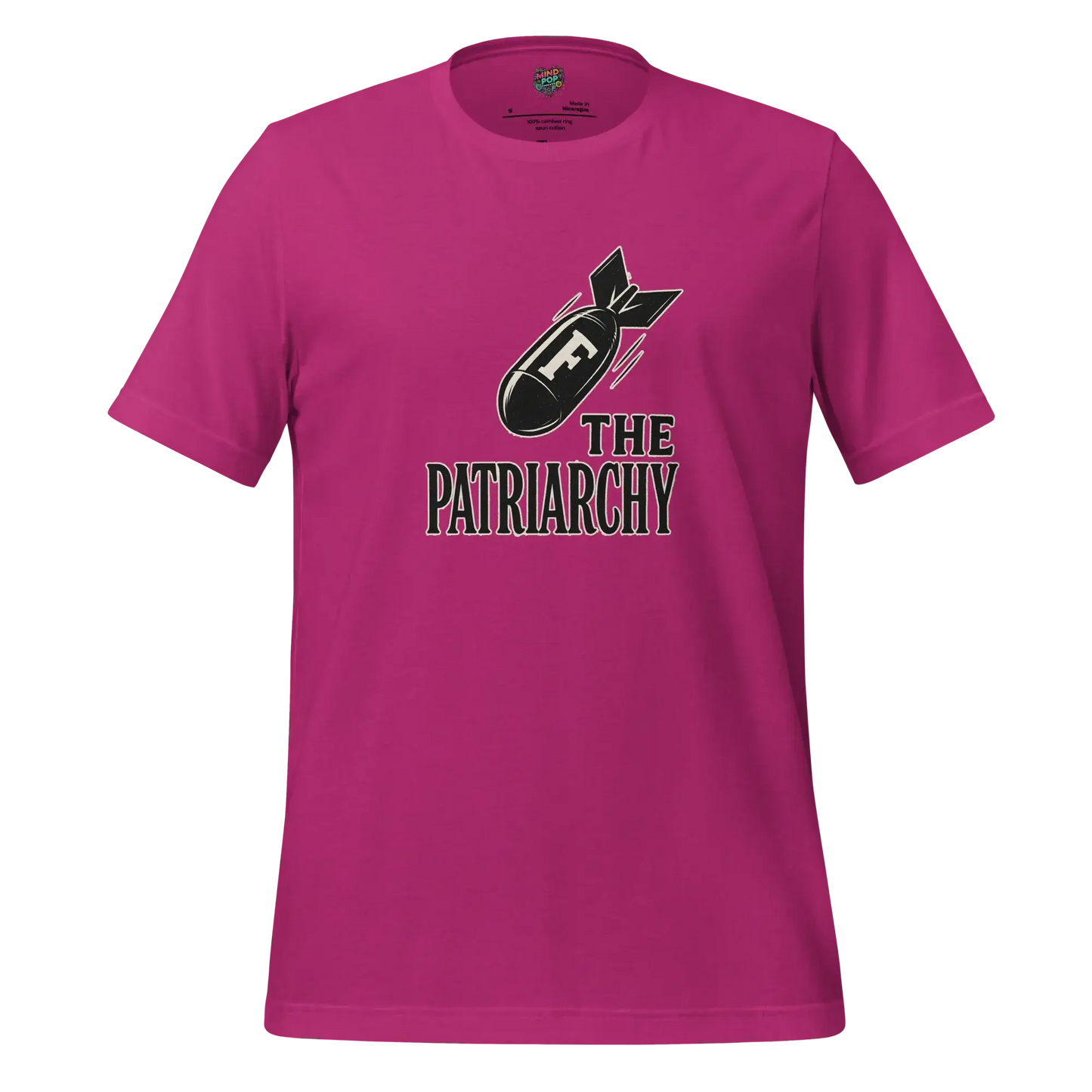 Smash The Patriarchy Tee — Feminist Statement Shirt Berry