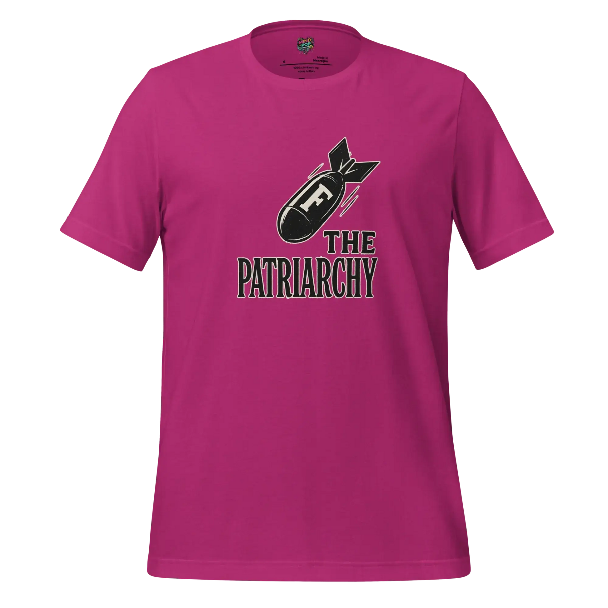 Smash The Patriarchy Tee — Feminist Statement Shirt Berry