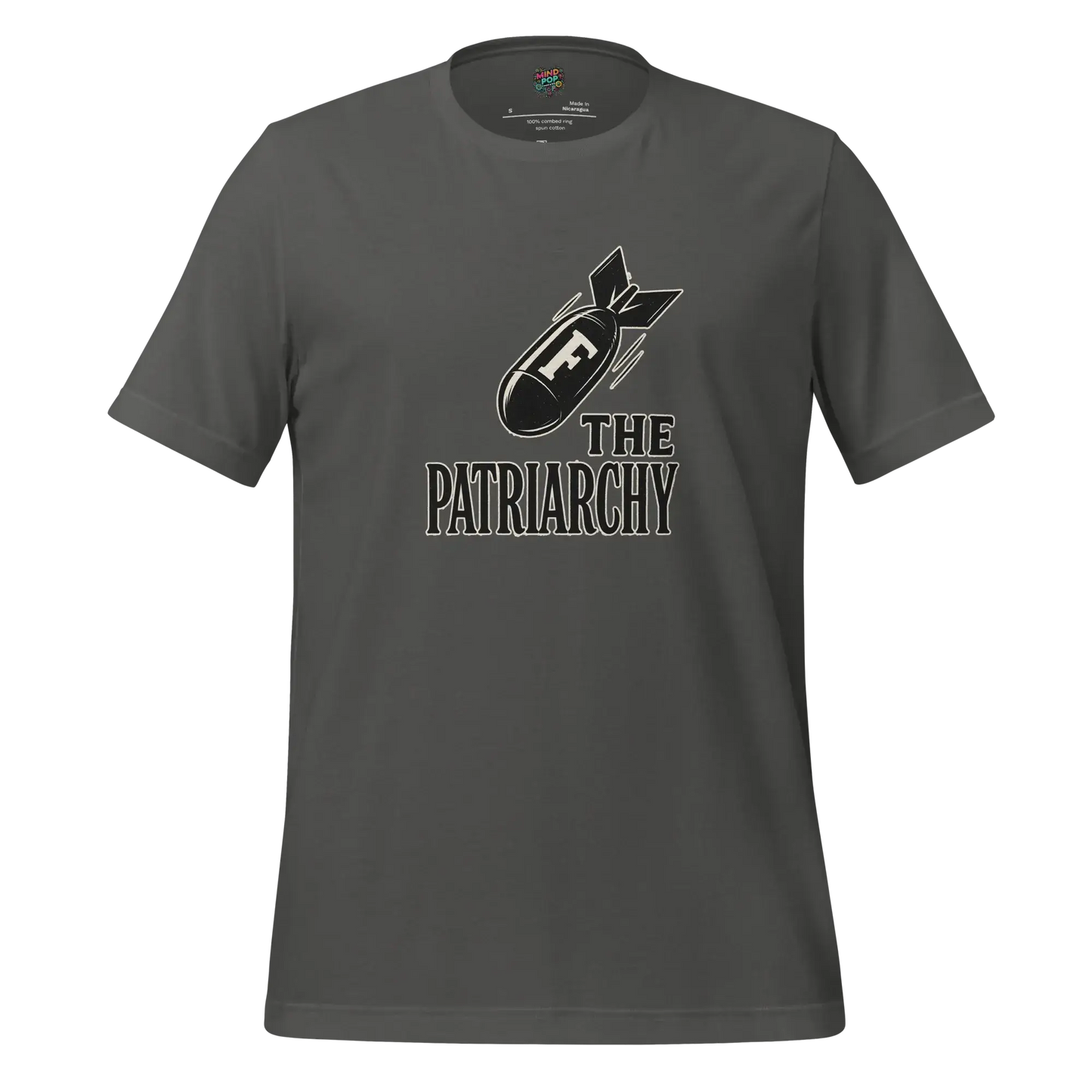 Smash The Patriarchy Tee — Feminist Statement Shirt Asphalt