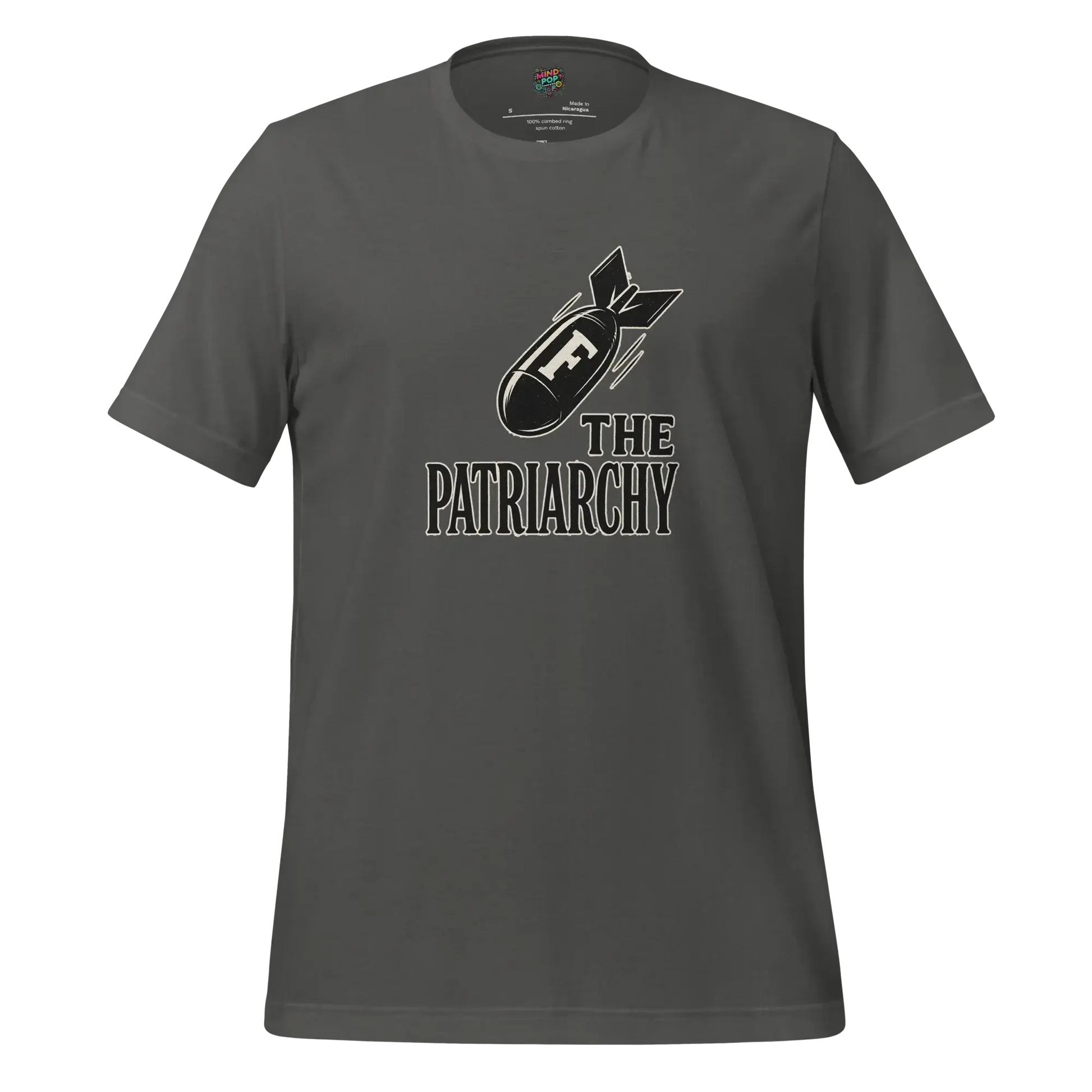 Smash The Patriarchy Tee — Feminist Statement Shirt Asphalt
