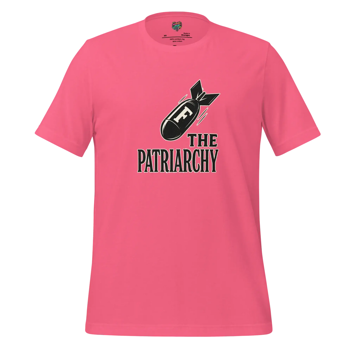 Smash The Patriarchy Tee — Feminist Statement Shirt Charity Pink