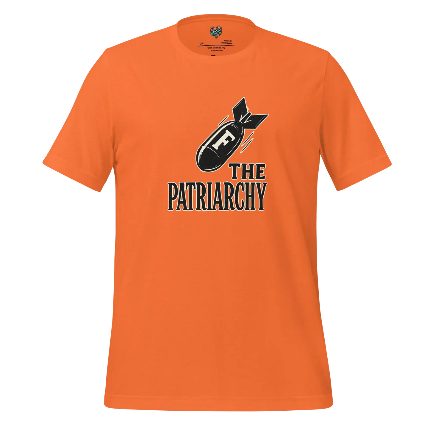 Smash The Patriarchy Tee — Feminist Statement Shirt Orange