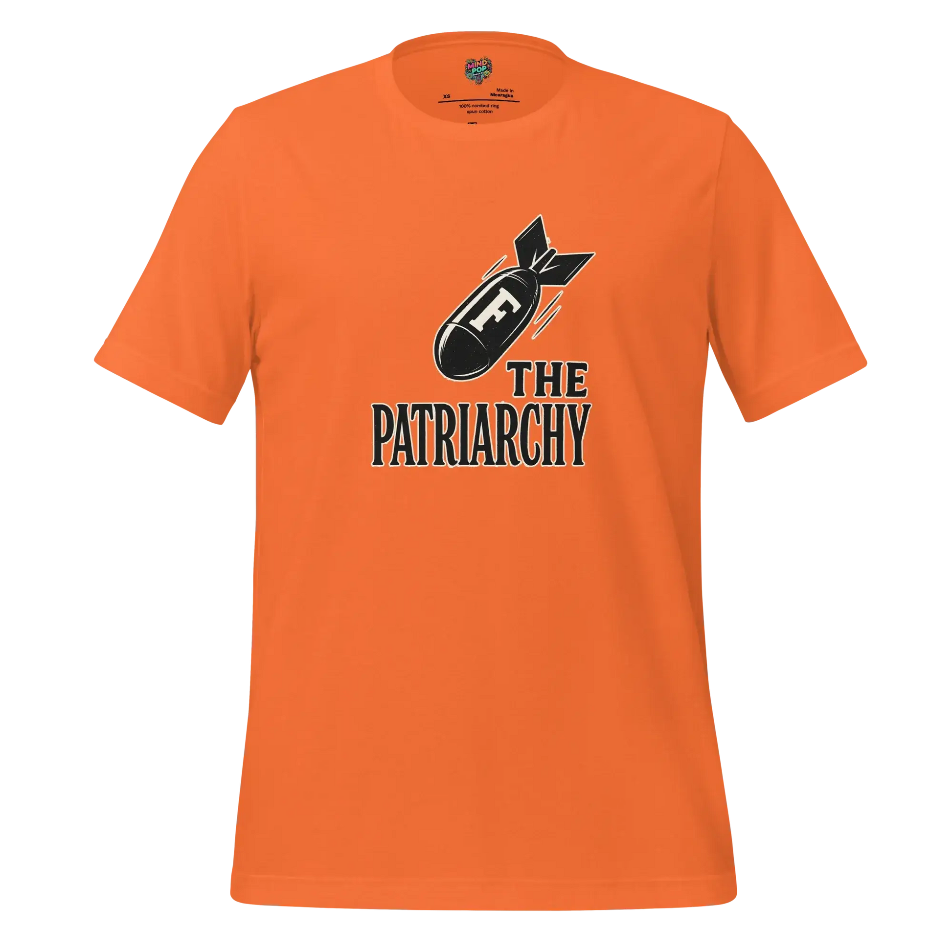 Smash The Patriarchy Tee — Feminist Statement Shirt Orange
