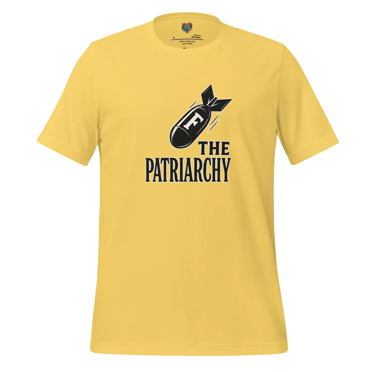 Smash The Patriarchy Tee — Feminist Statement Shirt Yellow