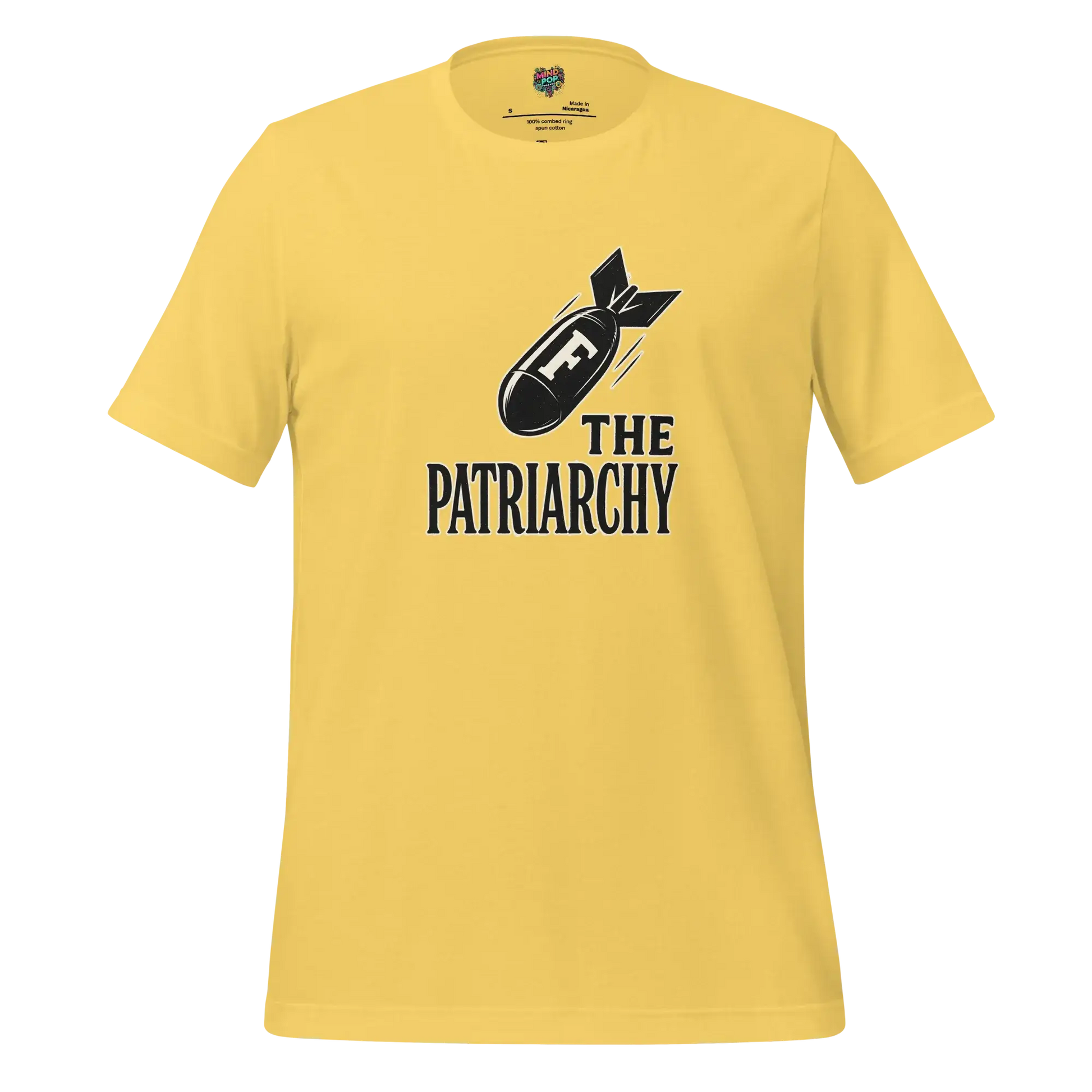 Smash The Patriarchy Tee — Feminist Statement Shirt Yellow