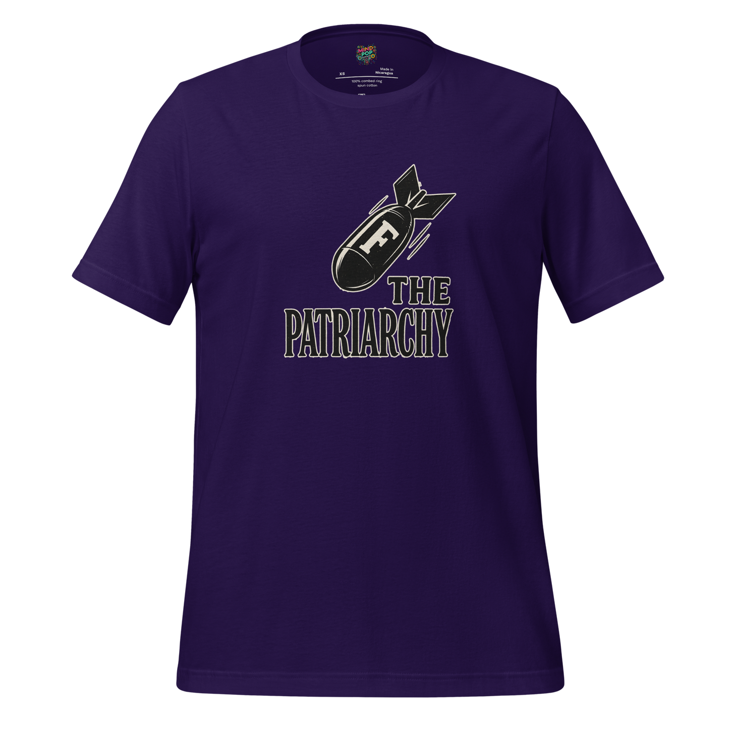 Feminist Resistance Graphic Tee — Vintage Protest Style Team Purple