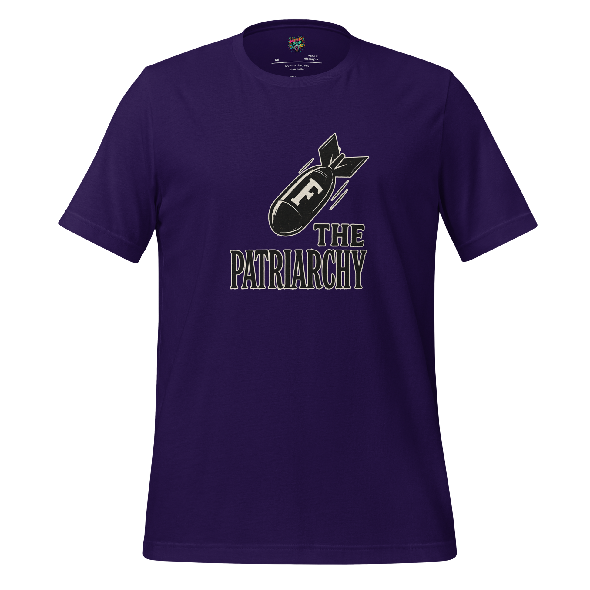 Feminist Resistance Graphic Tee — Vintage Protest Style Team Purple