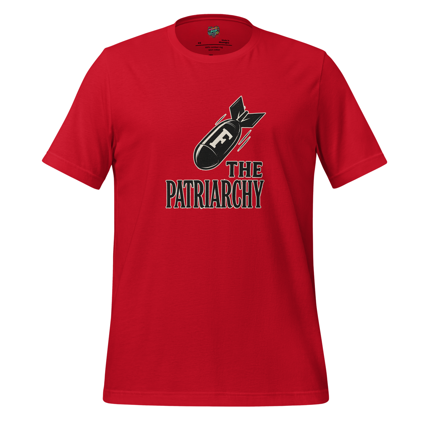 Feminist Resistance Graphic Tee — Vintage Protest Style Red