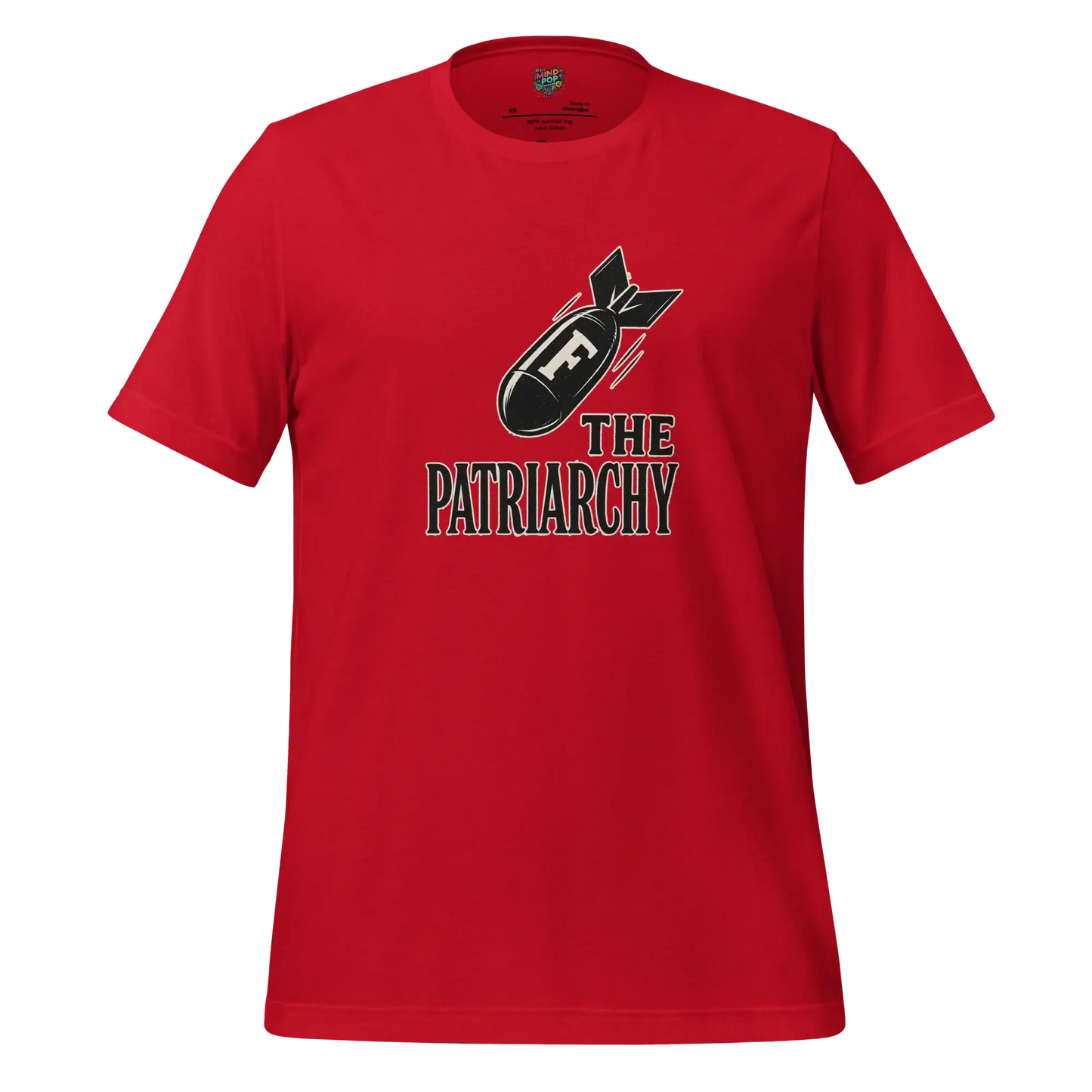 Smash The Patriarchy Tee — Feminist Statement Shirt Red