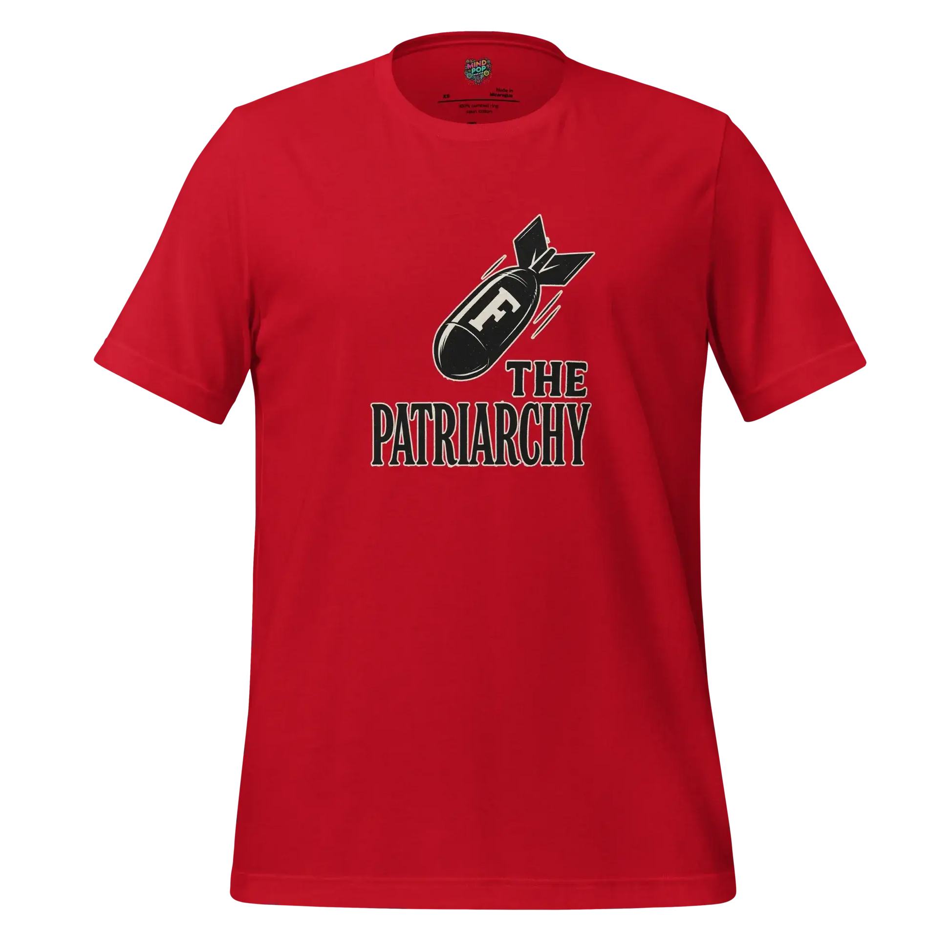 Smash The Patriarchy Tee — Feminist Statement Shirt Red