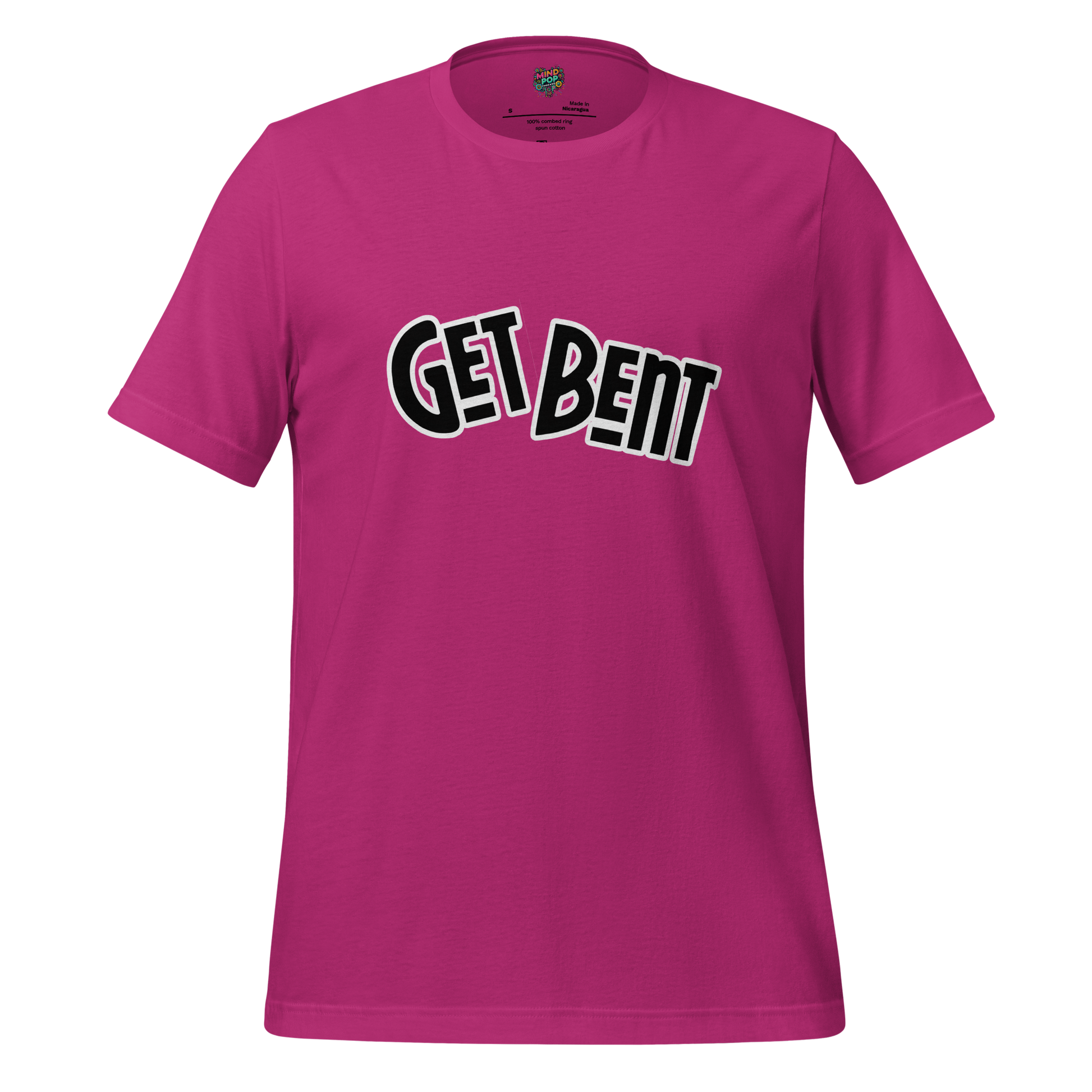 GenX Text Get Bent Shirt Berry