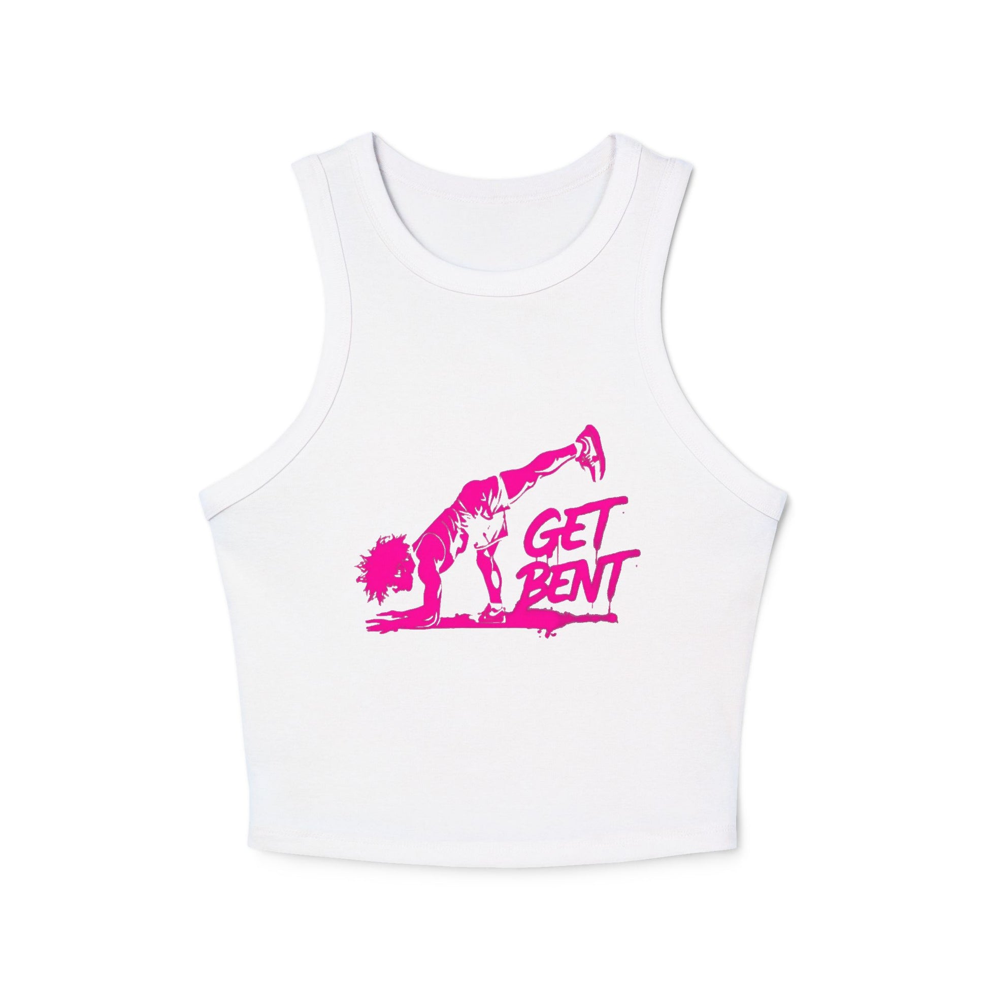 Get Bent Snarky Yoga & Pilates Shirt Solid White Blend