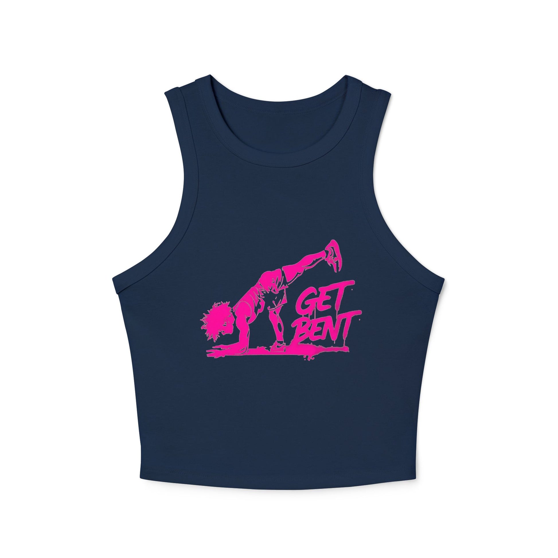 Get Bent Snarky Yoga & Pilates Shirt Solid Navy Blend