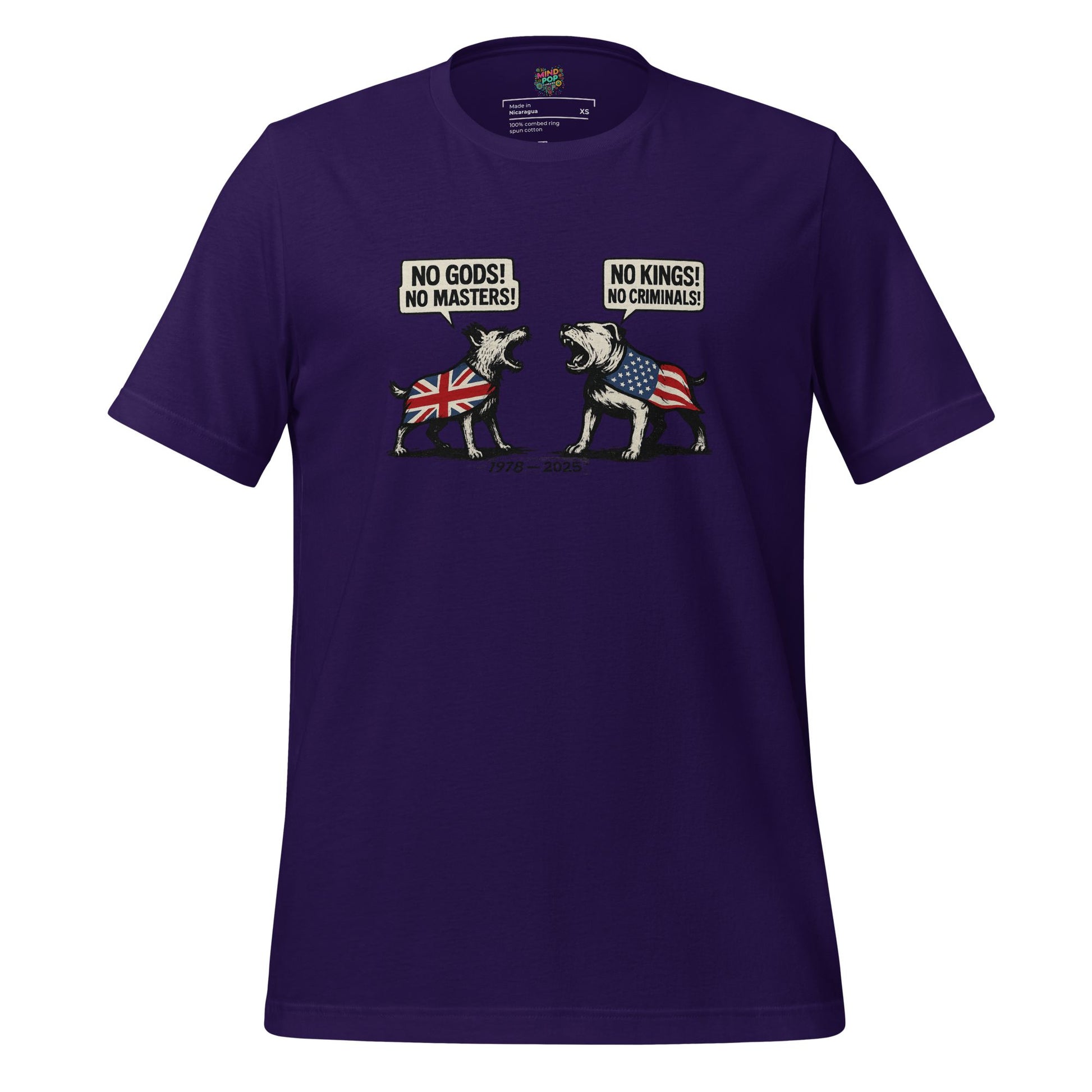 God Gods, No Masters K9 Shirt Team Purple