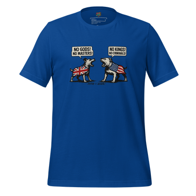 God Gods, No Masters K9 Shirt True Royal