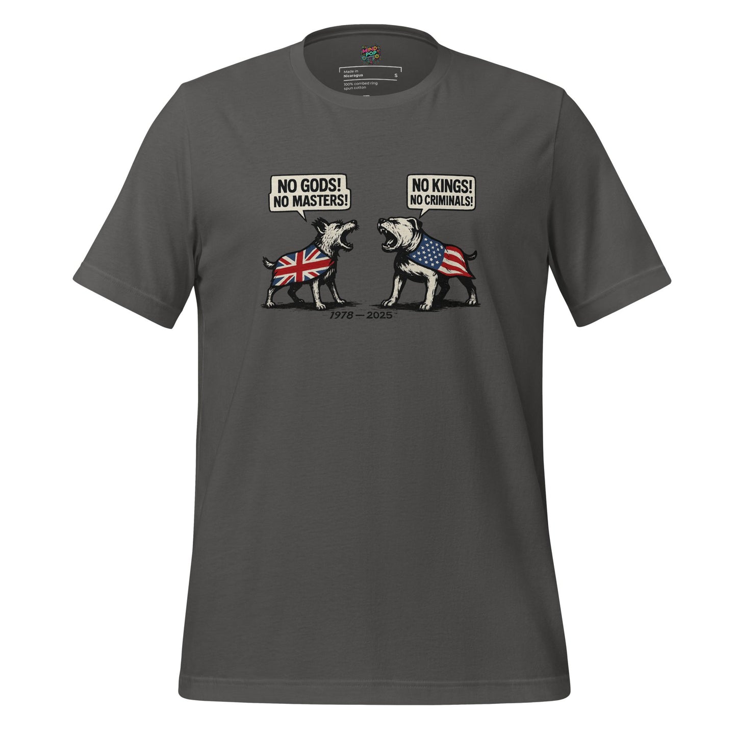 God Gods, No Masters K9 Shirt Asphalt
