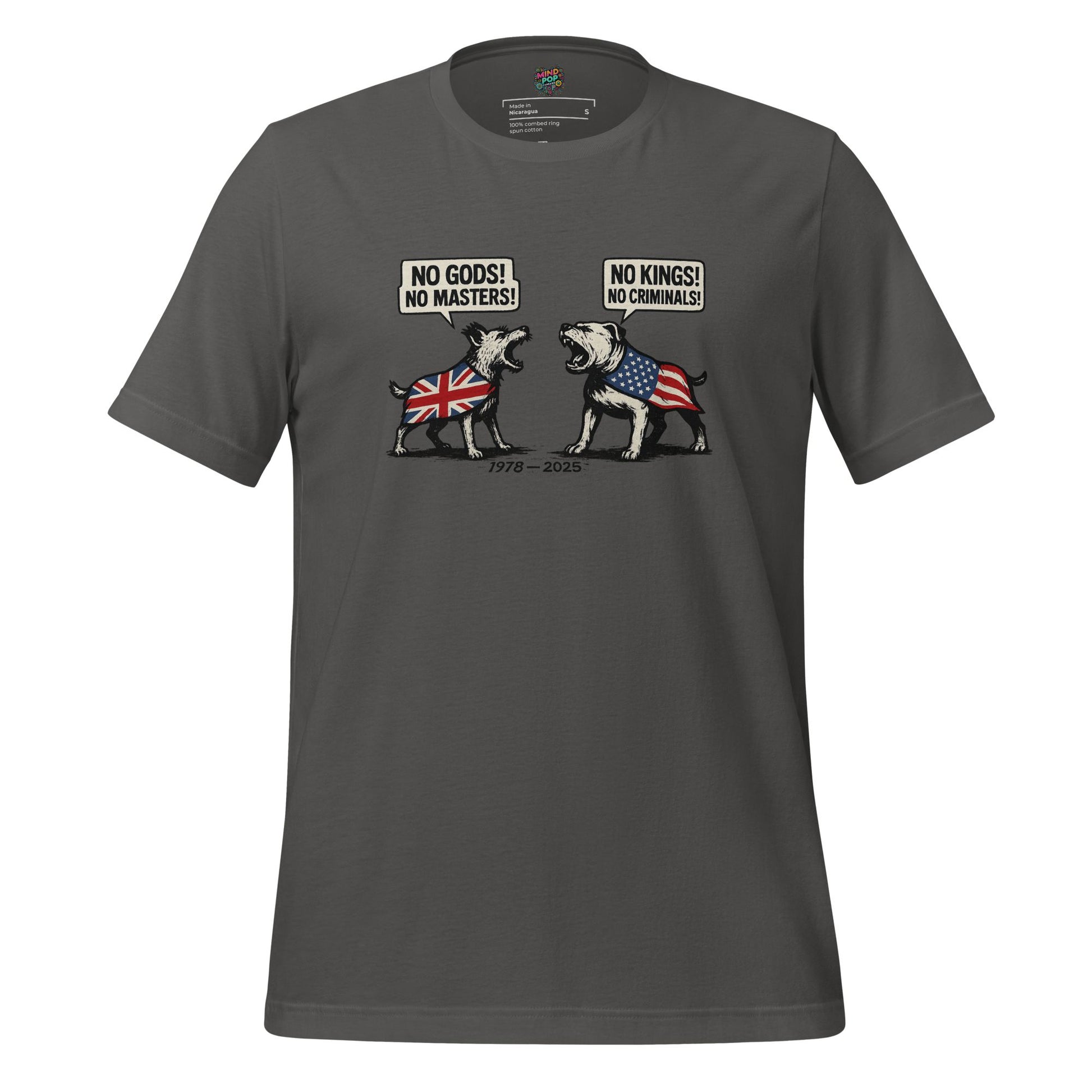 God Gods, No Masters K9 Shirt Asphalt