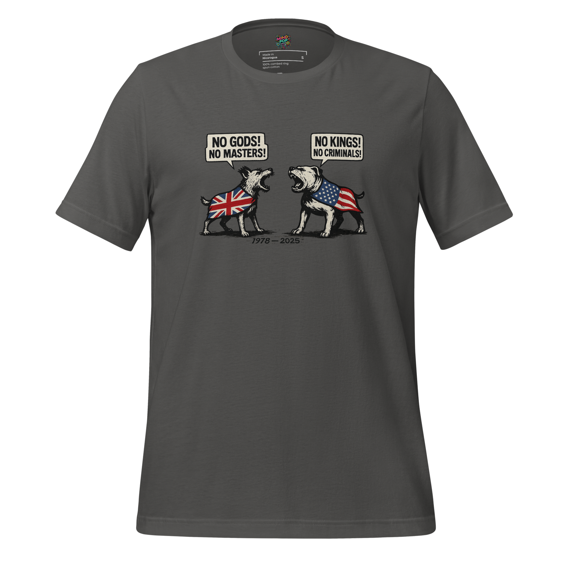 God Gods, No Masters K9 Shirt Asphalt