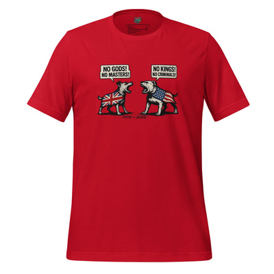 God Gods, No Masters K9 Shirt Red