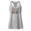 Gold Namaste Bitches fitted racerback tank top Heather gray