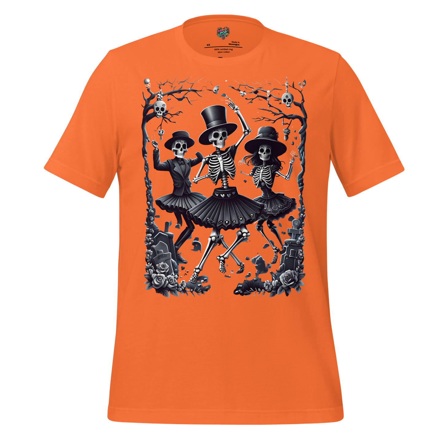 Graveyard Dance Shirt Orange