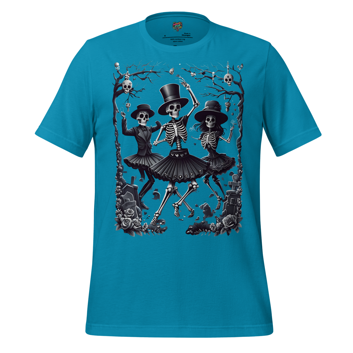 Graveyard Dance Shirt Aqua