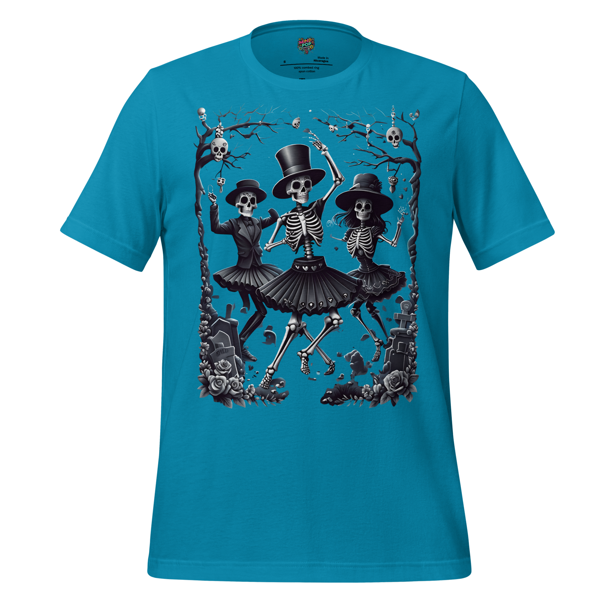 Graveyard Dance Shirt Aqua
