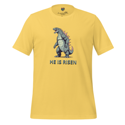 He Is Risen Monster Tee — Funny Easter Parody Yellow