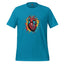 "Heartache" gothic anatomical heart graphic tee in Aqua