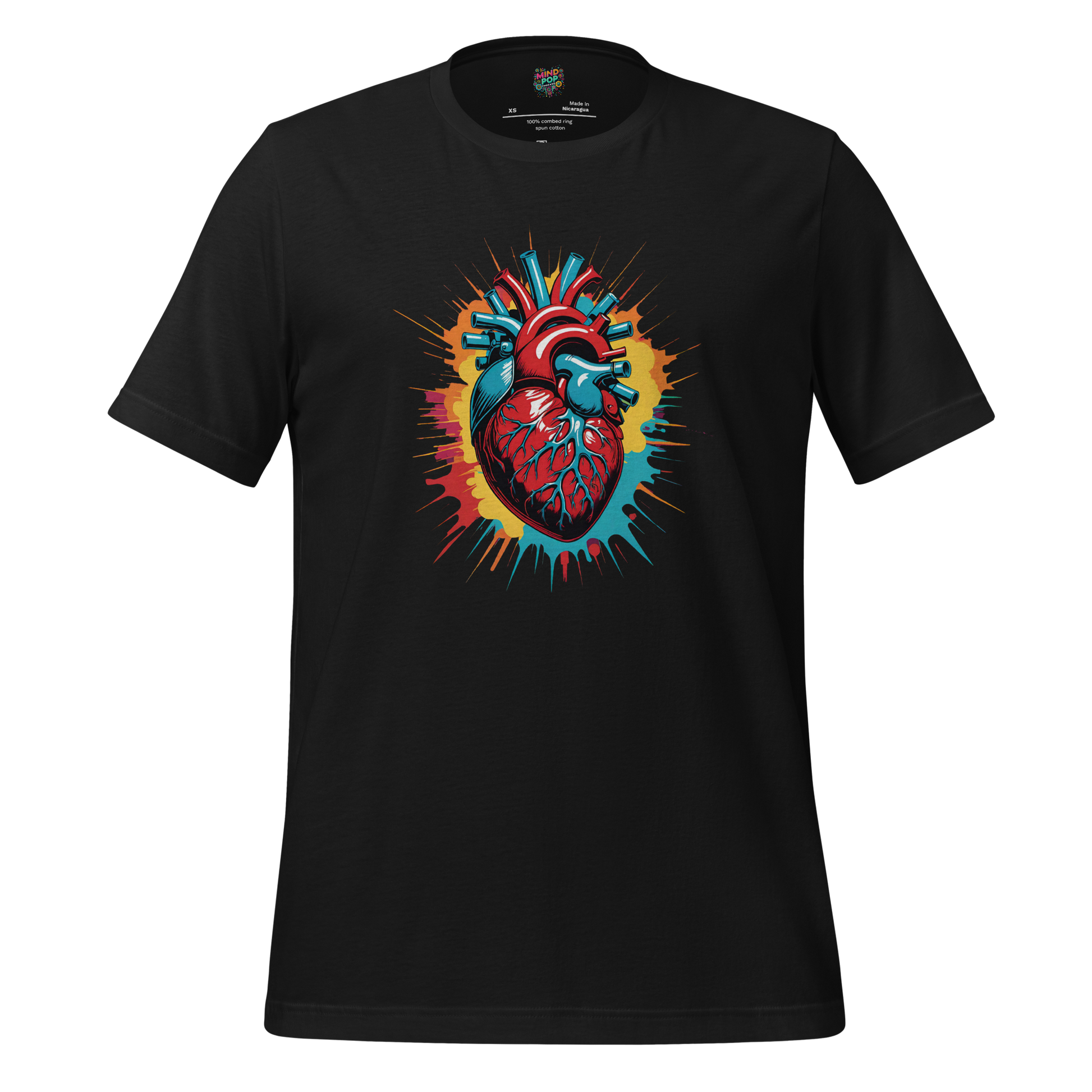 Heartache - Gothic Anatomical Tee Vintage Black