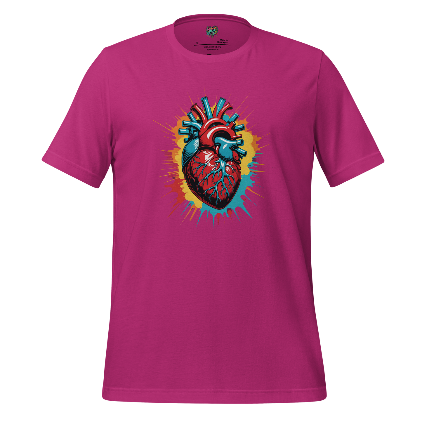 Heartache - Gothic Anatomical Tee Berry